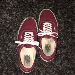 Burgundy Vans